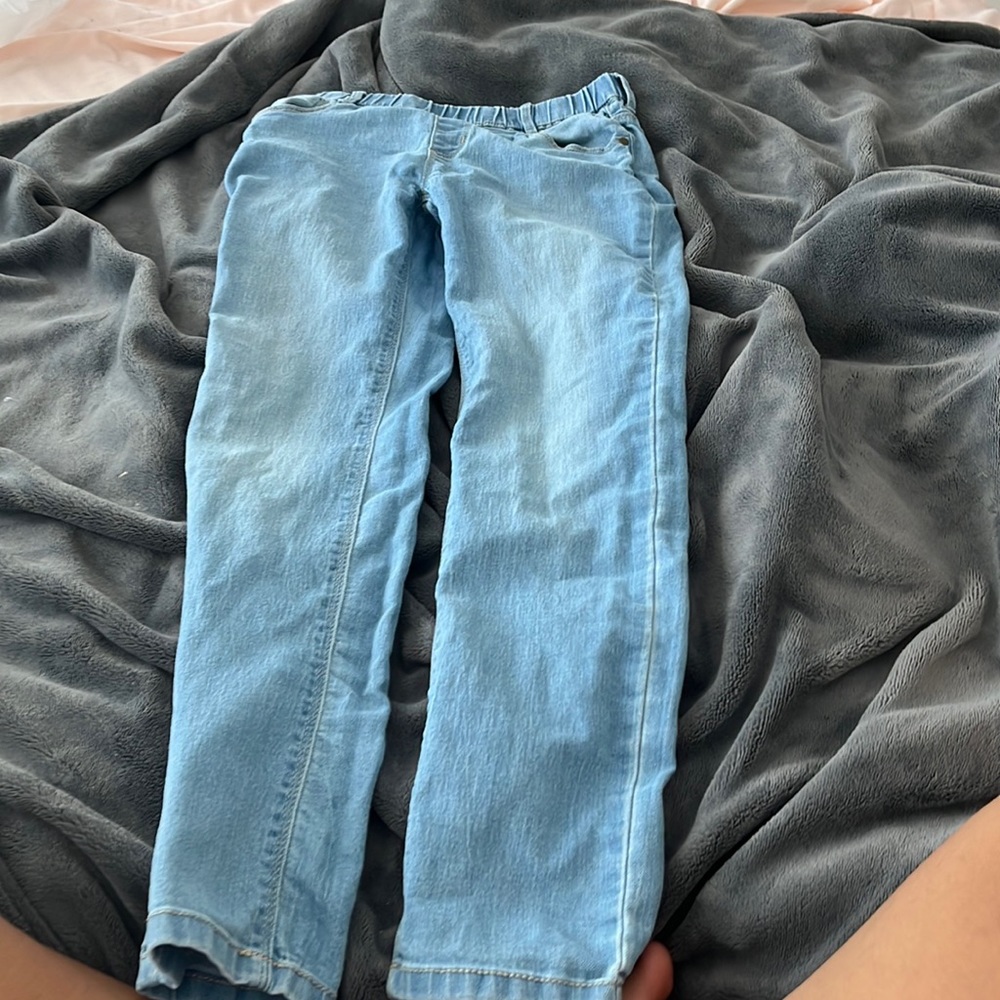 Light wash jeggings